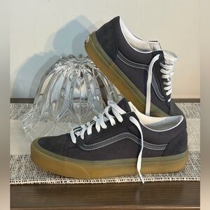 Vans dark gray suede